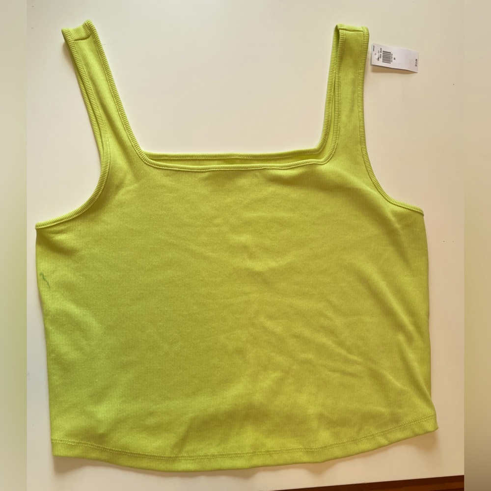 Bright Green Crop Tank - Picture 6 of 7